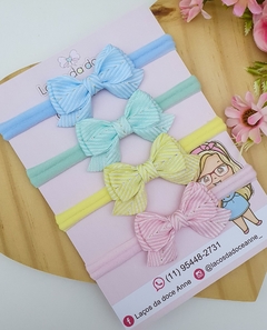 Laço gravatinha com pontas chevron. - comprar online