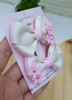 Par de laço mini cruzado duplo. - comprar online
