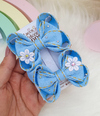 Par de laço mini amora com strass.