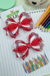 Laço mini amora com gravatinha escolar. - comprar online