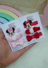 Hair clips Minnie.