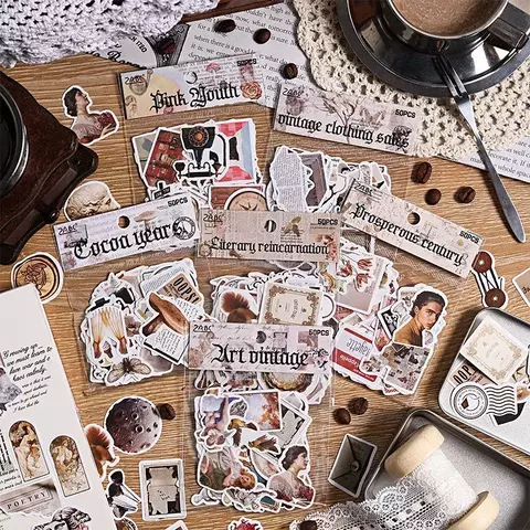 Pack Artigos Vintage - 50 peças
