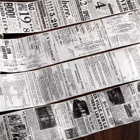 Fita Old Newspaper - 2 metros