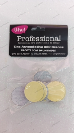 Lixa Autoadesiva Gramatura 80 Branca c/20 Unid.