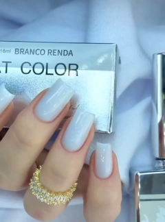Top Coat Color Branco Renda 18ml - Linha Premium D&Z