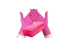 LUVA NITRILICA SEM PO PINK 