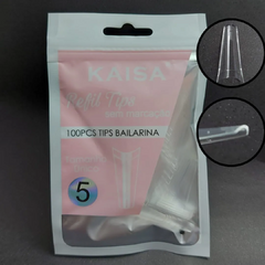 Refil Tips Bailarina 100 Peças Numeração Única Nº5