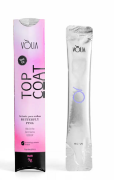 Top Coat – Butterfly Pink Sachê 9g -Volia