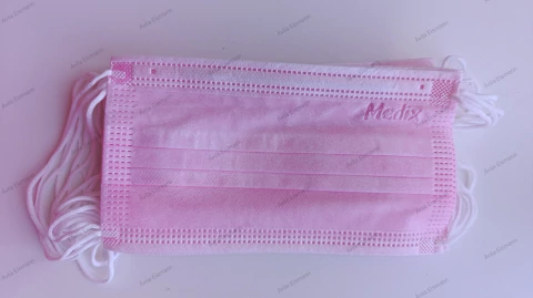 Kit Máscara Rosa Bebe Medix C/12 unidades