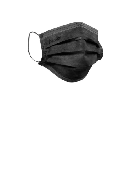 Kit Máscara Preta Medix C/12 unidades