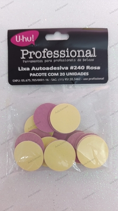 Lixa Autoadesiva Gramatura 240 Rosa c/20 Unid.