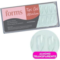 Postiça Tips Gel Ultrafina Almond 120und. Forms