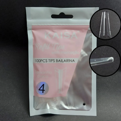Refil Tips Bailarina 100 Peças Numeração Única Nº4
