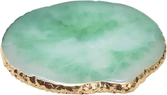 Pedra de Resina Agata Verde foto Manicure e Pigmentos