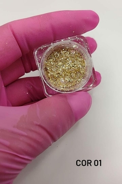 Pó Flake Kaisa Cor: 01 Dourado
