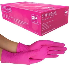 Luva Nitrílica Rosa Pink Tam. PP- Sem Pó - Supermax