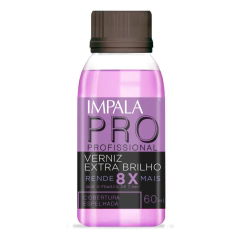 Esmalte Impala Linha Profissional - Verniz Extra Brilho Cobertura Espelhada 60ml