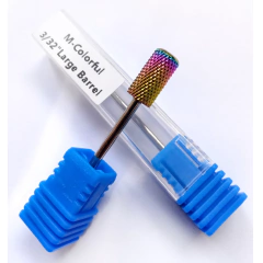 Broca de Tungstênio Cilíndrica Para Unhas LARGE BARREL M-COLORFUL