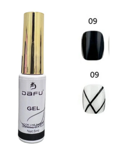 ESMALTE EM GEL FINO SPIDER DAFU PRETO