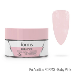 Pó Acrílico Para Modelagem Baby Pink 40gr – Forms