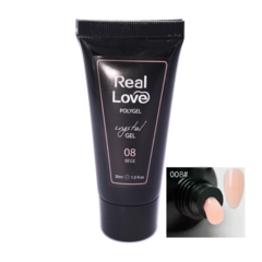 Polygel 08 Beige Crystal Led/Uv 30ml – Real Love