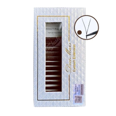 Cílios Marrom Decemars Fio Y Shape Volume Brasileiro - comprar online