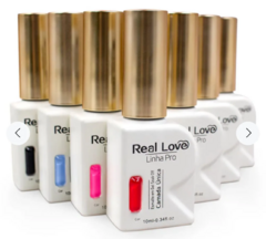 Esmalte em Gel Soak-Off Camada Única Linha Pro 10ml - Real Love