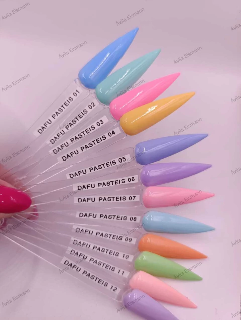 Esmalte Color Coat Dafu Cores Tons Pasteis