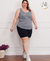 Bermuda em Suplex Plus Size - Lima Modas