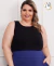 Cropped regata em malha canelada Rose na internet