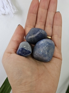 Quartzo azul rolado