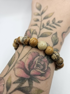 Pulseira de jaspe amarelo