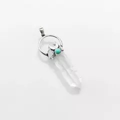 Pingente Quartzo Cristal Transparente