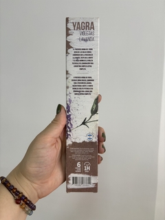 Incenso natural yagra violetas e lavanda - Sagrada Madre - comprar online