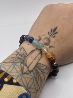 Pulseira 7 chakras com olho de boi - comprar online