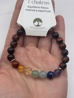 Pulseira 7 chakras com olho de boi na internet