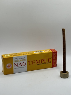 Incenso golden nag stick temple