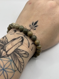 Pulseira jaspe mokaita