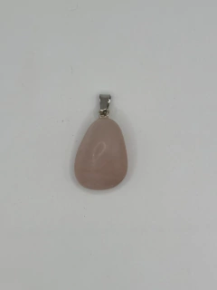 Colar quartzo rosa - rolado - comprar online