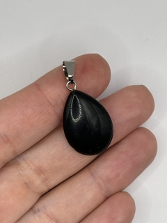 Colar obsidiana negra - gota - Vale Dos Sonhos Artes