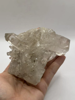 Drusa de quartzo cristal 412g - Vale Dos Sonhos Artes