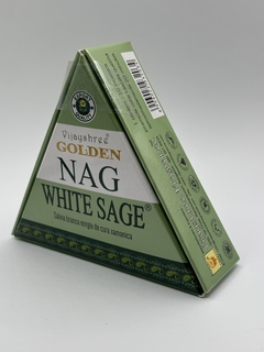 Incenso de cone sálvia branca - vijayshree golden nag - comprar online