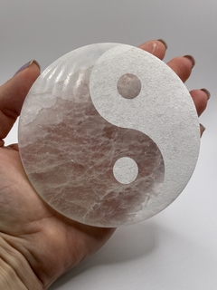 Placa de selenita yin yang