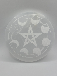Placa de Selenita Fases da Lua - comprar online