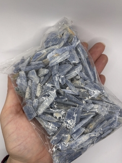 Pacote Cianita azul bruta 500gr