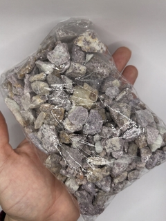 Pacote Lepidolita bruta 500gr