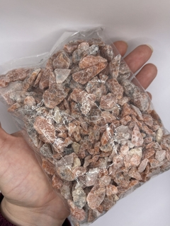 Pacote Calcita laranja bruta 500gr