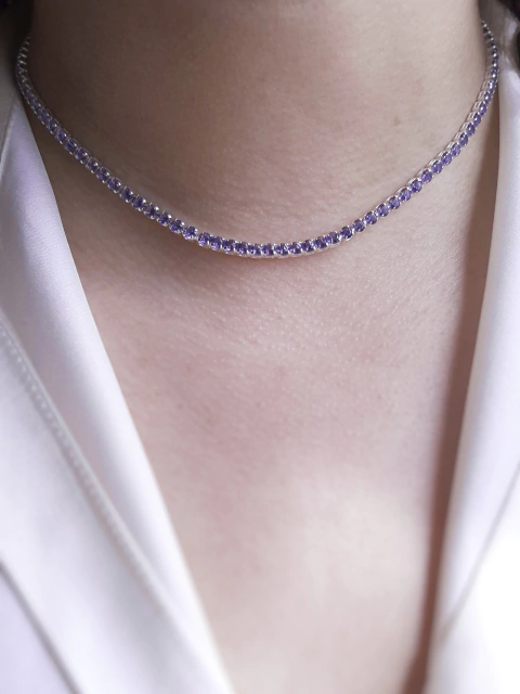 Riviera Purple Necklace