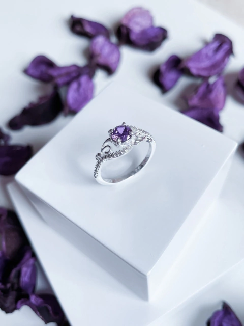 Purple Embrace Ring