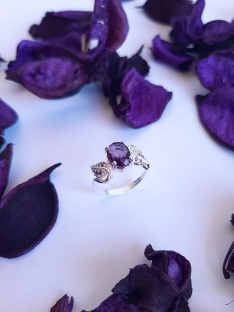 Anel Bloom Purple